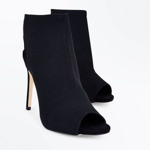 Topshop Sock stiletto peep toe